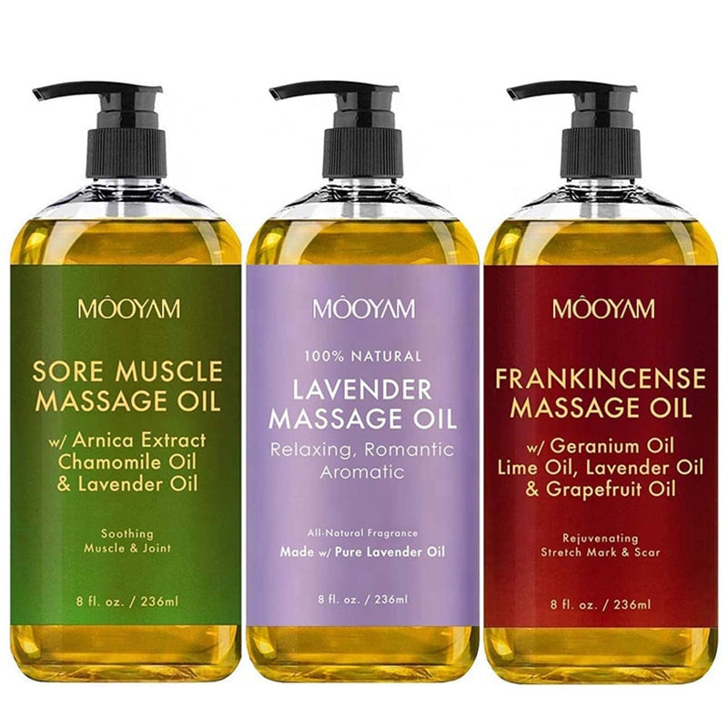 Natural Massage Oil_Lavender_Frankincense_SoreMuscles