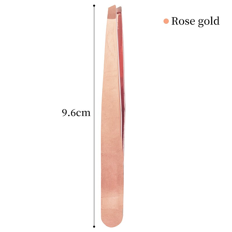 rose gold slanted tweezers