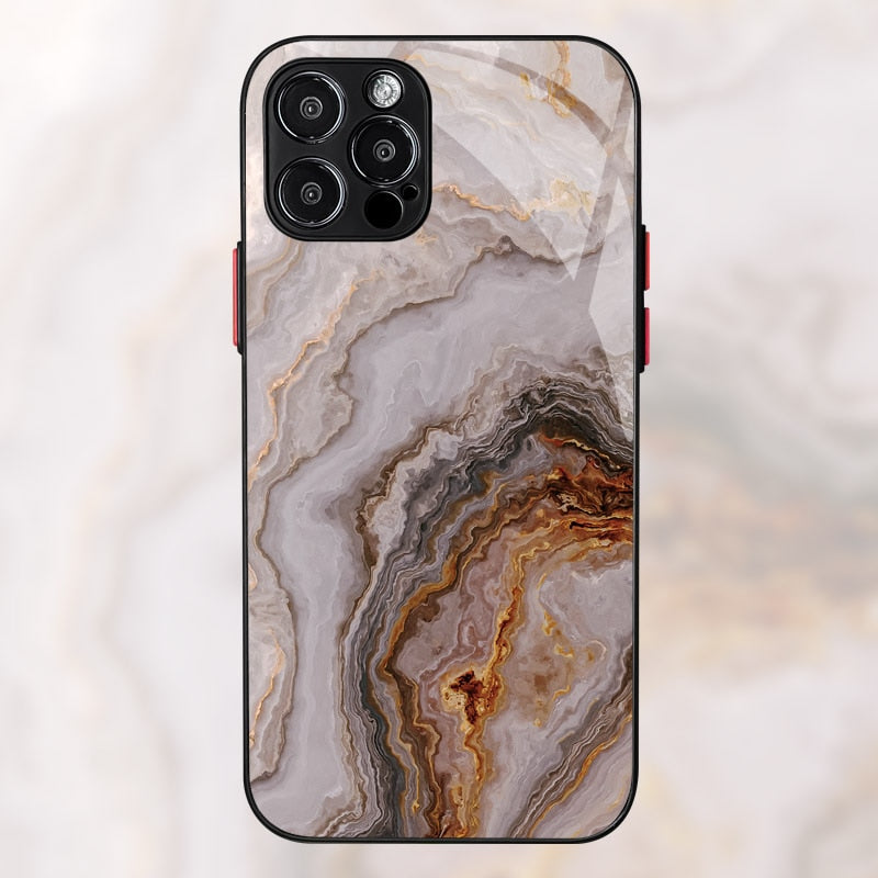 Luxury marble iphone shockproof case 